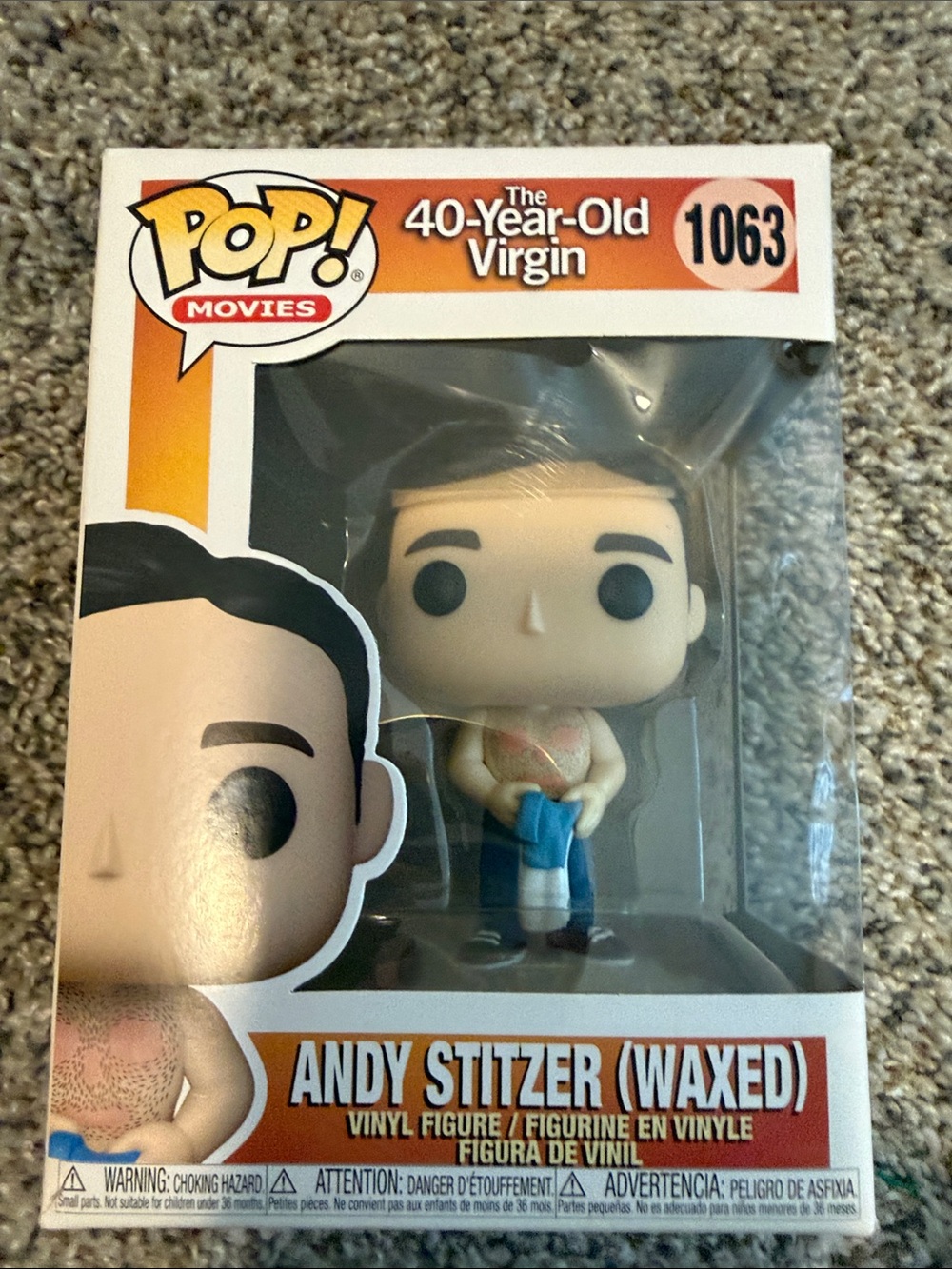 Funko POP! Movies 40-Year-Old Virgin Andy Stitzer (Waxed) Vinyl Figure (#1063)